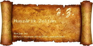 Huszárik Zoltán névjegykártya